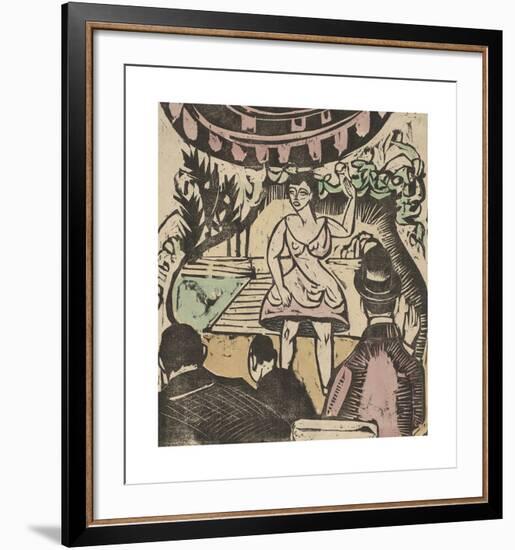 Little Variety Act with Singer-Ernst Ludwig Kirchner-Framed Premium Giclee Print