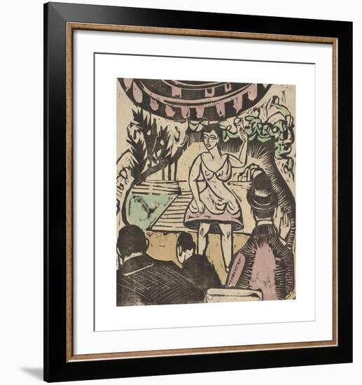 Little Variety Act with Singer-Ernst Ludwig Kirchner-Framed Premium Giclee Print