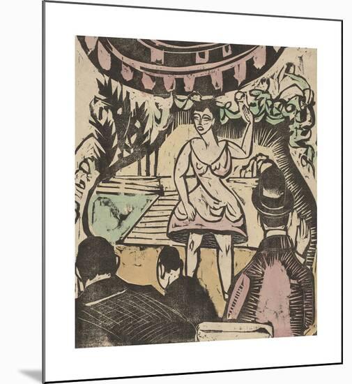 Little Variety Act with Singer-Ernst Ludwig Kirchner-Mounted Premium Giclee Print