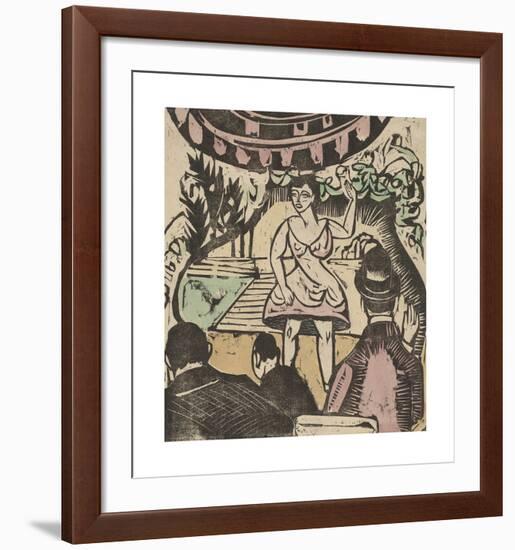 Little Variety Act with Singer-Ernst Ludwig Kirchner-Framed Premium Giclee Print