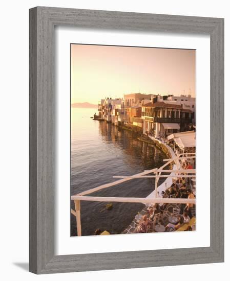 Little Venice, Chora, Mykonos, Cyclades, Greek Islands, Greece, Europe-Angelo Cavalli-Framed Photographic Print