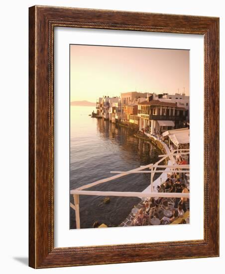 Little Venice, Chora, Mykonos, Cyclades, Greek Islands, Greece, Europe-Angelo Cavalli-Framed Photographic Print