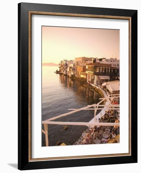 Little Venice, Chora, Mykonos, Cyclades, Greek Islands, Greece, Europe-Angelo Cavalli-Framed Photographic Print