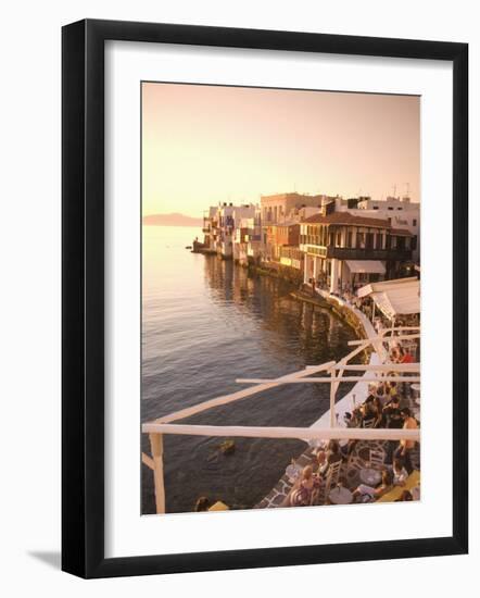 Little Venice, Chora, Mykonos, Cyclades, Greek Islands, Greece, Europe-Angelo Cavalli-Framed Photographic Print