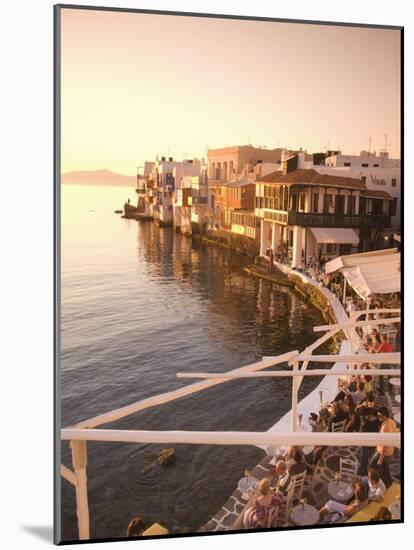 Little Venice, Chora, Mykonos, Cyclades, Greek Islands, Greece, Europe-Angelo Cavalli-Mounted Photographic Print