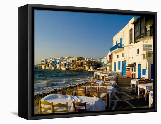 Little Venice, Mykonos, Greece-Bill Bachmann-Framed Premier Image Canvas