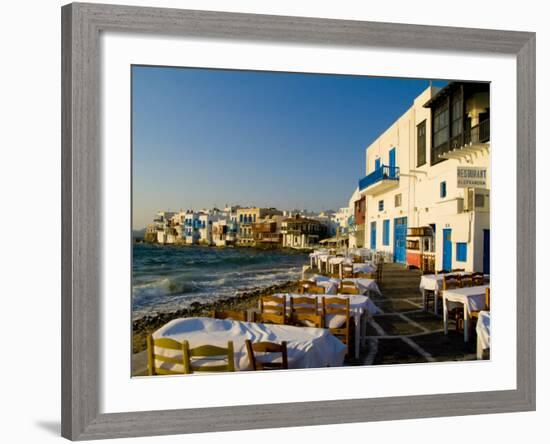 Little Venice, Mykonos, Greece-Bill Bachmann-Framed Photographic Print