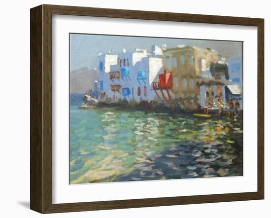 Little Venice, Mykonos-Andrew Macara-Framed Giclee Print