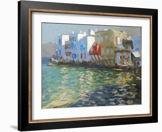 Little Venice, Mykonos-Andrew Macara-Framed Giclee Print