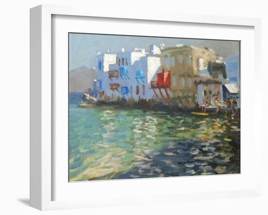 Little Venice, Mykonos-Andrew Macara-Framed Giclee Print