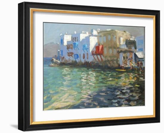 Little Venice, Mykonos-Andrew Macara-Framed Giclee Print