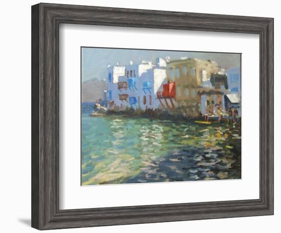 Little Venice, Mykonos-Andrew Macara-Framed Giclee Print