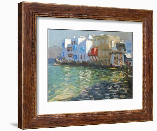 Little Venice, Mykonos-Andrew Macara-Framed Giclee Print