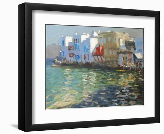 Little Venice, Mykonos-Andrew Macara-Framed Giclee Print