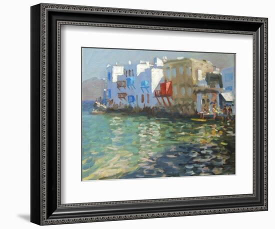 Little Venice, Mykonos-Andrew Macara-Framed Giclee Print