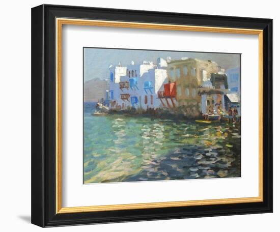 Little Venice, Mykonos-Andrew Macara-Framed Giclee Print