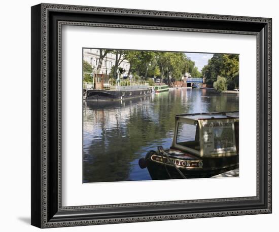 Little Venice, Paddington, London, England, Uk-Rolf Richardson-Framed Photographic Print