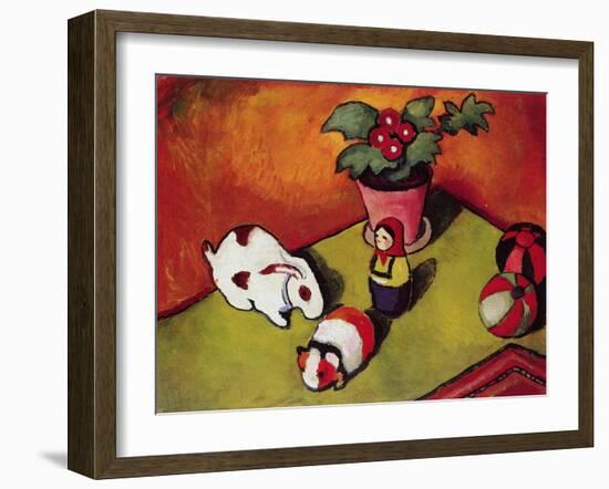 Little Walter's Toys, 1912-August Macke-Framed Giclee Print