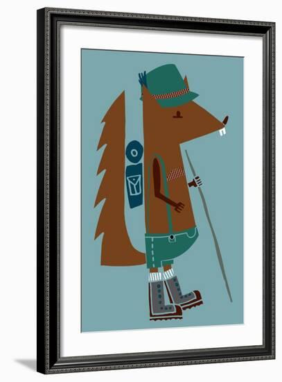 Little Wanderer Squirrel-null-Framed Giclee Print