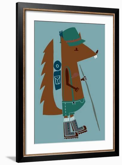 Little Wanderer Squirrel-null-Framed Giclee Print