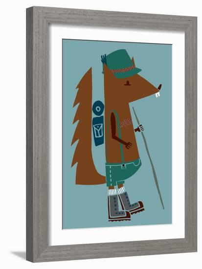 Little Wanderer Squirrel-null-Framed Giclee Print