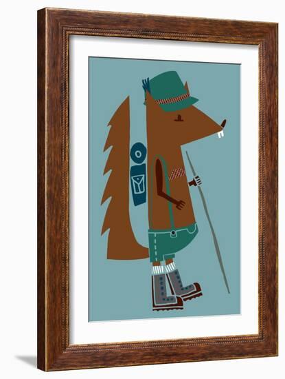 Little Wanderer Squirrel-null-Framed Giclee Print