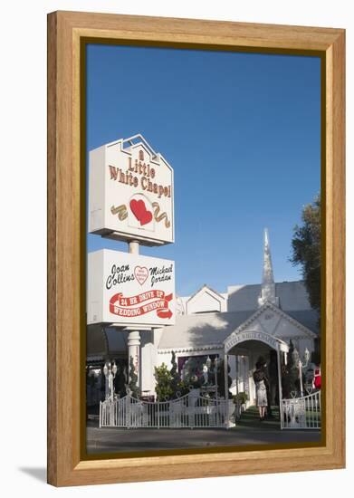 Little White Chapel Wedding Chapel in Las Vegas, Nevada, USA-Michael DeFreitas-Framed Premier Image Canvas