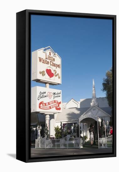 Little White Chapel Wedding Chapel in Las Vegas, Nevada, USA-Michael DeFreitas-Framed Premier Image Canvas