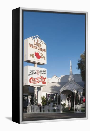 Little White Chapel Wedding Chapel in Las Vegas, Nevada, USA-Michael DeFreitas-Framed Premier Image Canvas