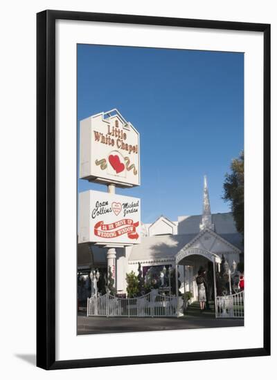 Little White Chapel Wedding Chapel in Las Vegas, Nevada, USA-Michael DeFreitas-Framed Photographic Print