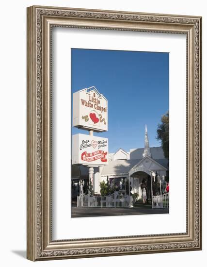 Little White Chapel Wedding Chapel in Las Vegas, Nevada, USA-Michael DeFreitas-Framed Photographic Print