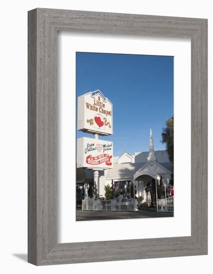 Little White Chapel Wedding Chapel in Las Vegas, Nevada, USA-Michael DeFreitas-Framed Photographic Print