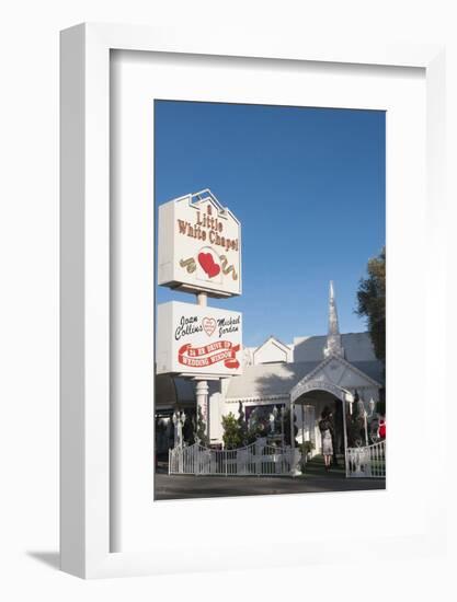 Little White Chapel Wedding Chapel in Las Vegas, Nevada, USA-Michael DeFreitas-Framed Photographic Print