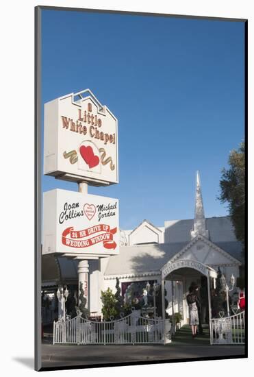 Little White Chapel Wedding Chapel in Las Vegas, Nevada, USA-Michael DeFreitas-Mounted Photographic Print