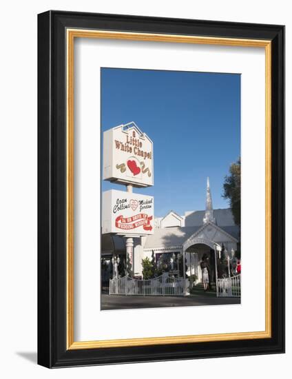 Little White Chapel Wedding Chapel in Las Vegas, Nevada, USA-Michael DeFreitas-Framed Photographic Print