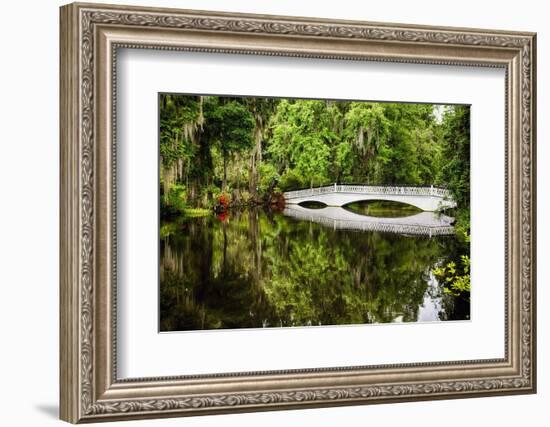 Little White Southern Footbridge-George Oze-Framed Photographic Print