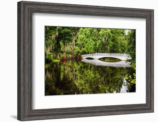 Little White Southern Footbridge-George Oze-Framed Photographic Print