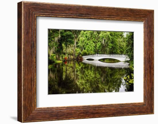 Little White Southern Footbridge-George Oze-Framed Photographic Print