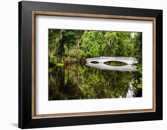 Little White Southern Footbridge-George Oze-Framed Photographic Print