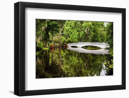 Little White Southern Footbridge-George Oze-Framed Photographic Print