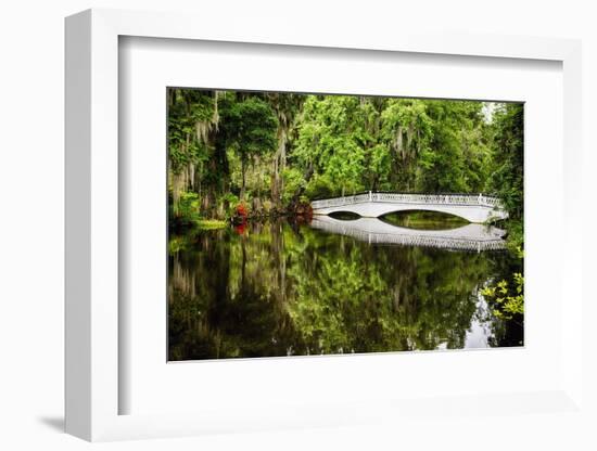 Little White Southern Footbridge-George Oze-Framed Photographic Print