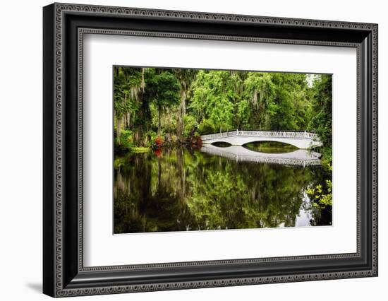 Little White Southern Footbridge-George Oze-Framed Photographic Print