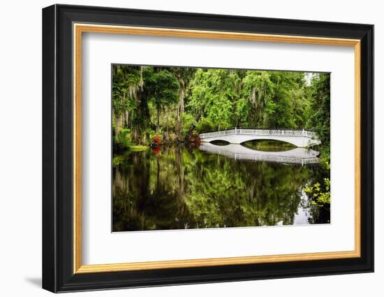 Little White Southern Footbridge-George Oze-Framed Photographic Print