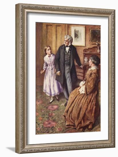 'Little Women' by Louisa-Harold Copping-Framed Giclee Print