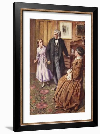 'Little Women' by Louisa-Harold Copping-Framed Giclee Print