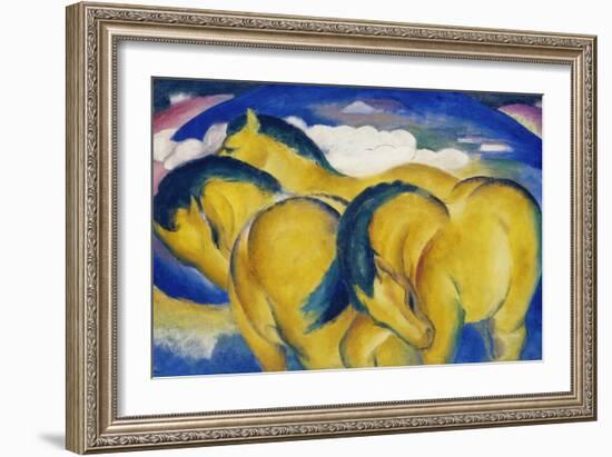Little Yellow Horses, 1912-Franz Marc-Framed Giclee Print