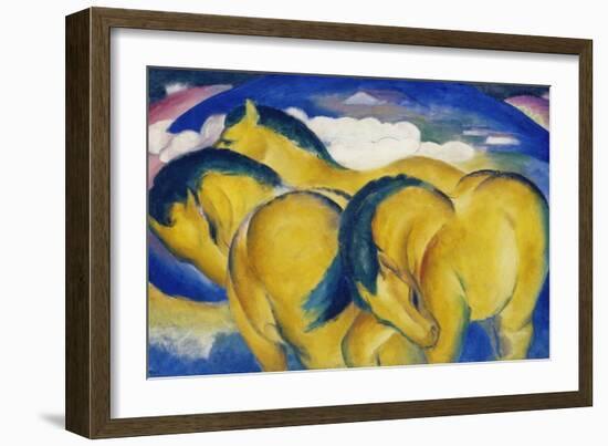 Little Yellow Horses, 1912-Franz Marc-Framed Giclee Print