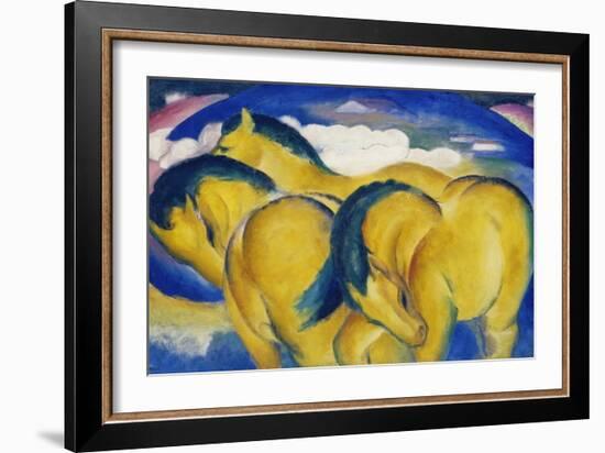 Little Yellow Horses, 1912-Franz Marc-Framed Giclee Print