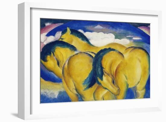 Little Yellow Horses, 1912-Franz Marc-Framed Giclee Print