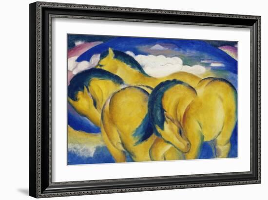 Little Yellow Horses, 1912-Franz Marc-Framed Giclee Print